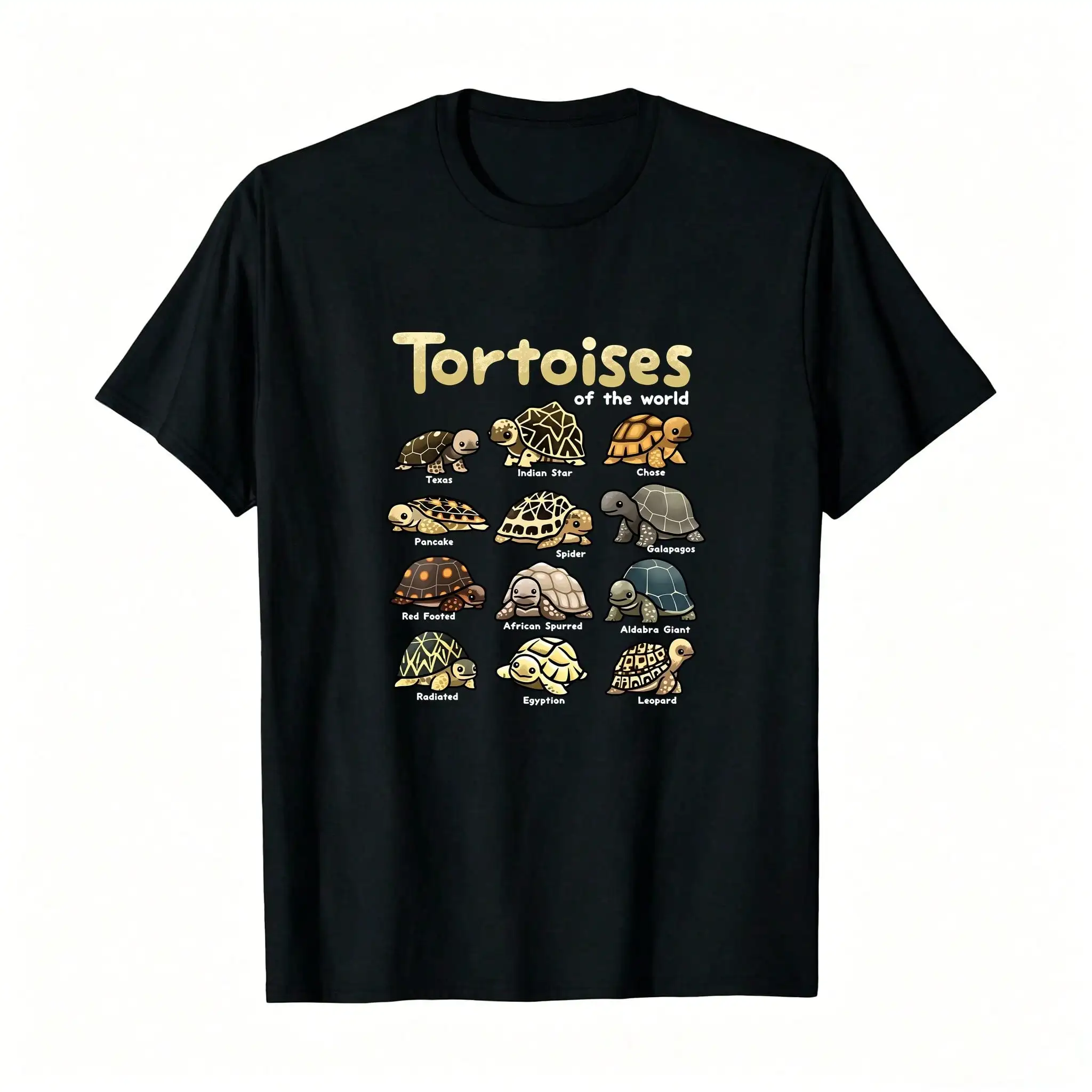Tortoise Animals Of The World Cute Reptile Turtle Lover S Pullovers_,Breathable And Comfortable Short-Sleeved Round-Neck Top, Suitable For All Seasons, Everyday Wear For Women