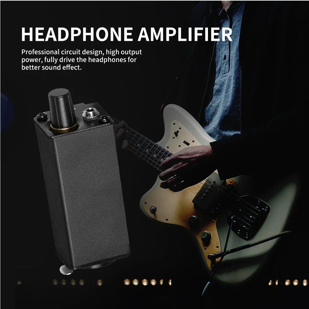 Mini HIFI Headphone Amplifier XLR To 3.5MM Audio Interface Amplifier Converter Clip Mount Portable Headphone Amplifier Converter