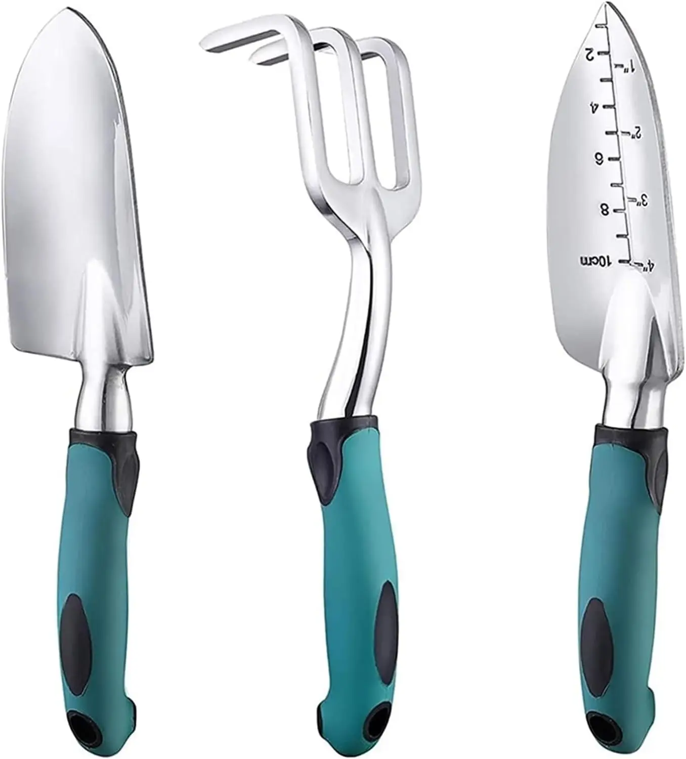 Garden Tools, Shovel, 3 Piece Set Practical Shovel Scissors Multifunction Hand Tools Gardening Cultivation Supplies(Blue)