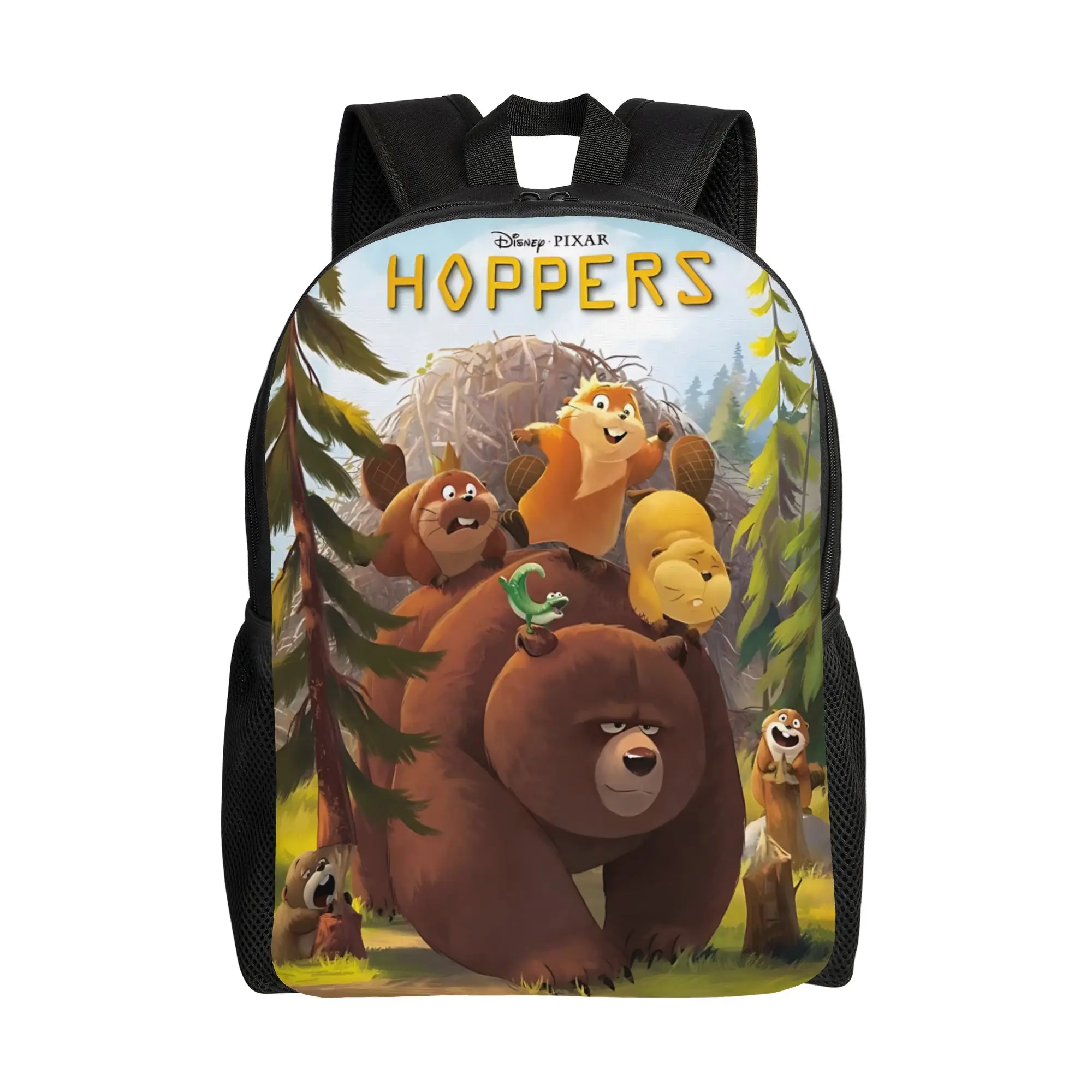 

1PC Backpack Hoppers Daypack Cute Cartoon Castor and friends Vintage Campus Large Capacity Rucksack