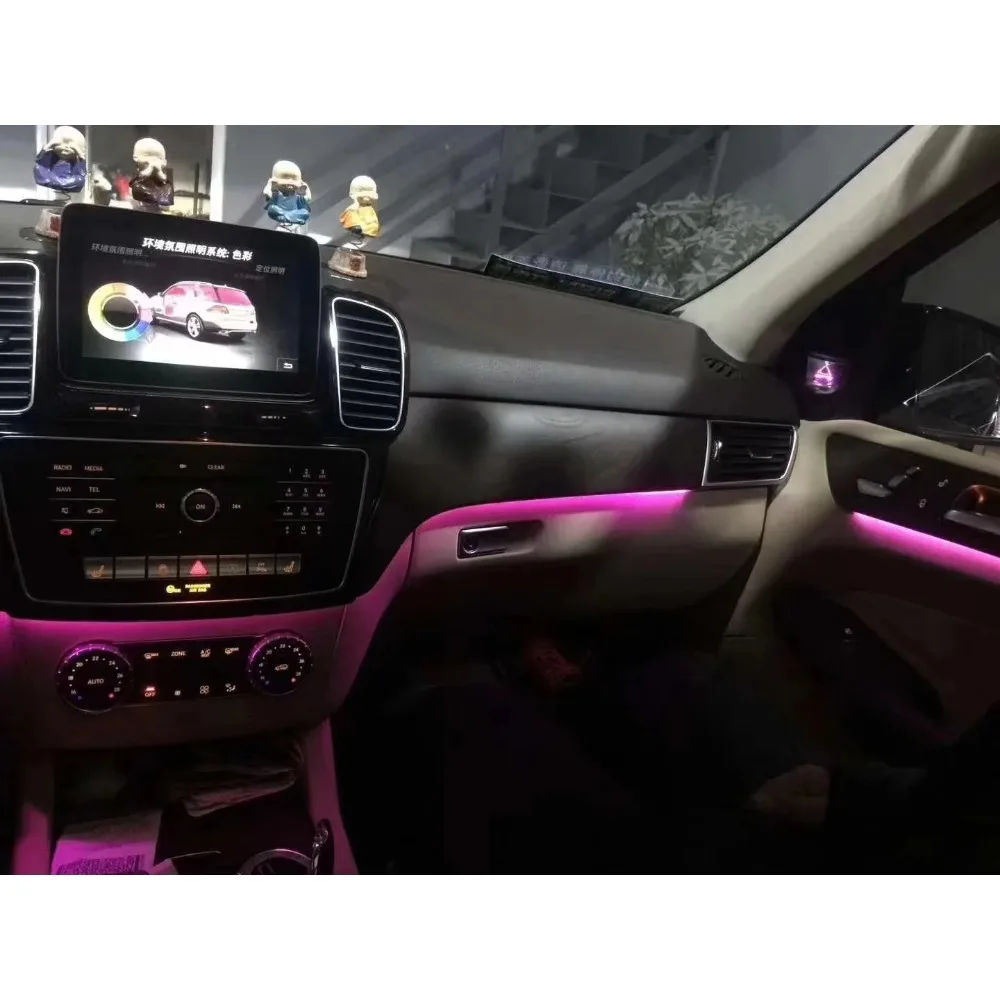 

APP Control 64 Colors Ambient Light for Mercedes GLE GLS GL ML W166 2012-2019 Interior Atmosphere Strip Upgrade Kit