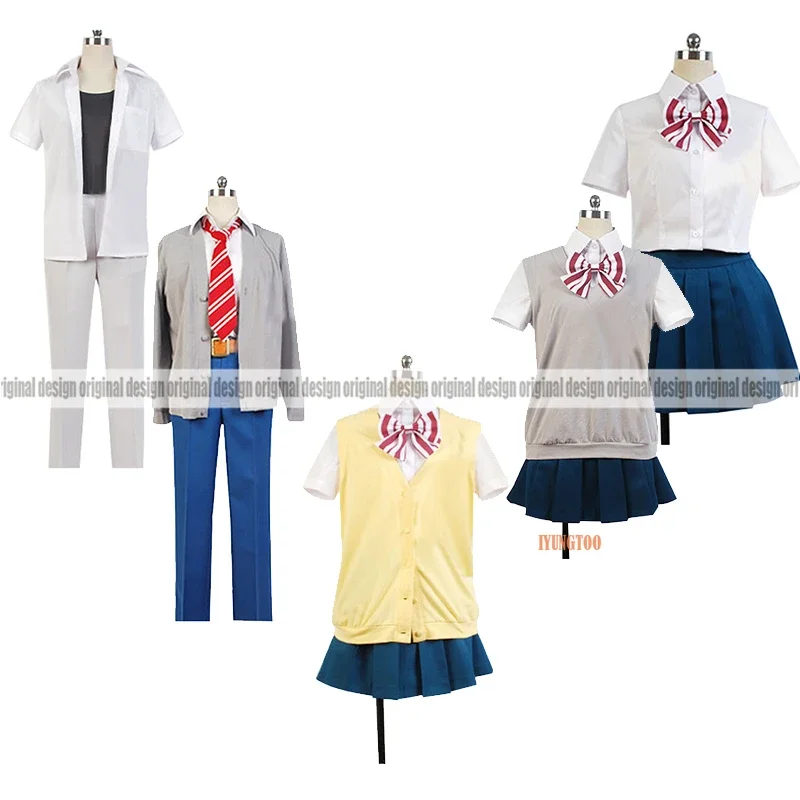 Wolf Girl and Black Prince Kyoya Sata Erika Shinohara Ayumi Sanda  Clothing Cosplay Costume,Customized Accepted