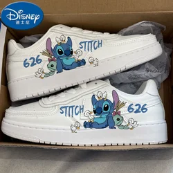 Disney Lilo & Stitch Sneakers Anime Stitch Basket Shoes Couple White Shoes Cartoon Adult Casual Shoes Tennis Shoes Size 35-44