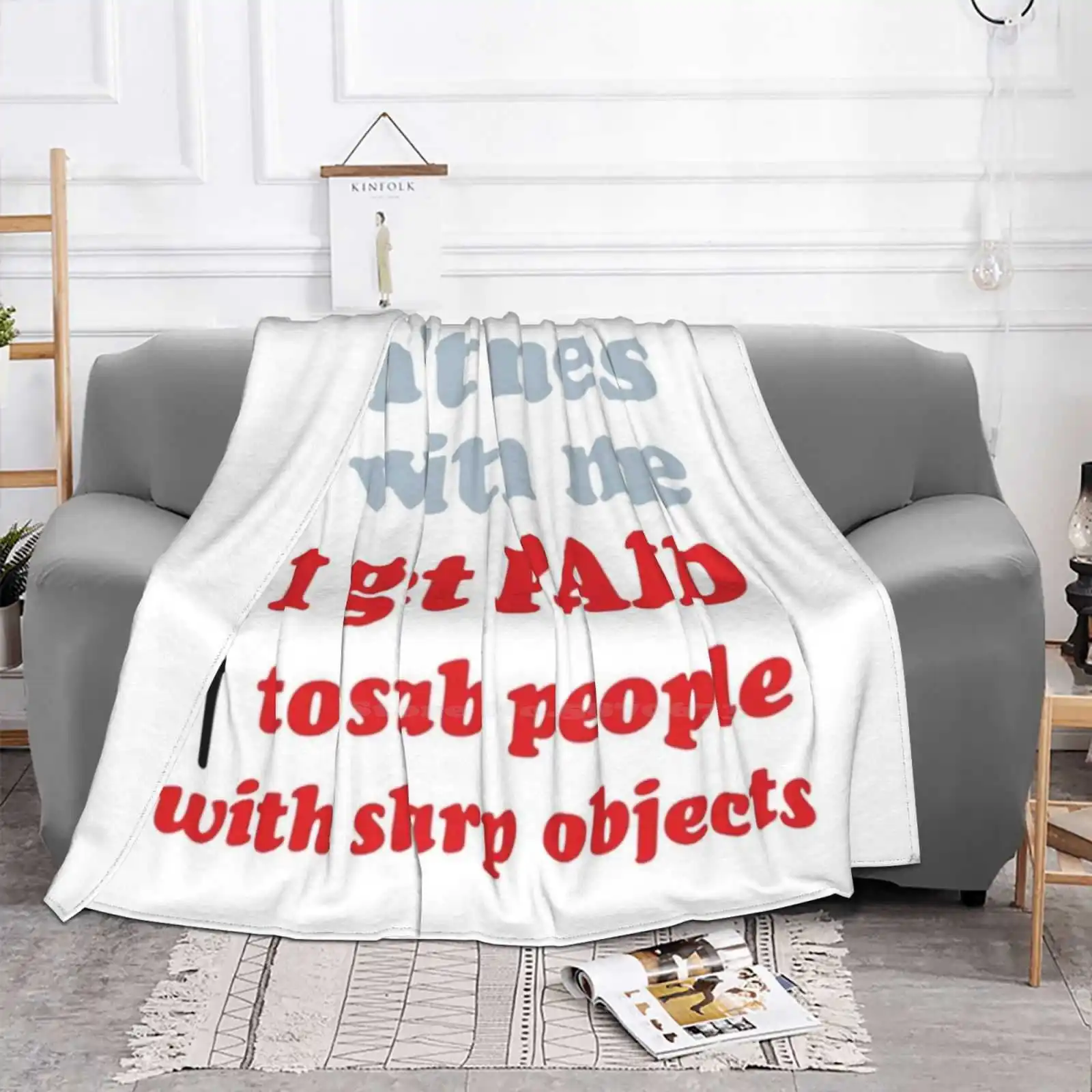 Don'T Mess With Nurse! Creative Design Comfortable Warm Flannel Blanket Dont Mess With Nurse Dont Mess With Me Nursing Tablet