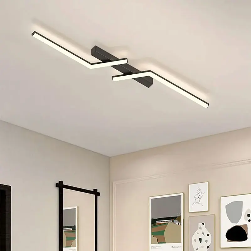 Minimalista LED Corredor Luzes de teto, Lâmpadas para Quarto, Corredor, Varanda, Escada, Decoração de Iluminação, Lustres, Luminárias, Tira Longa