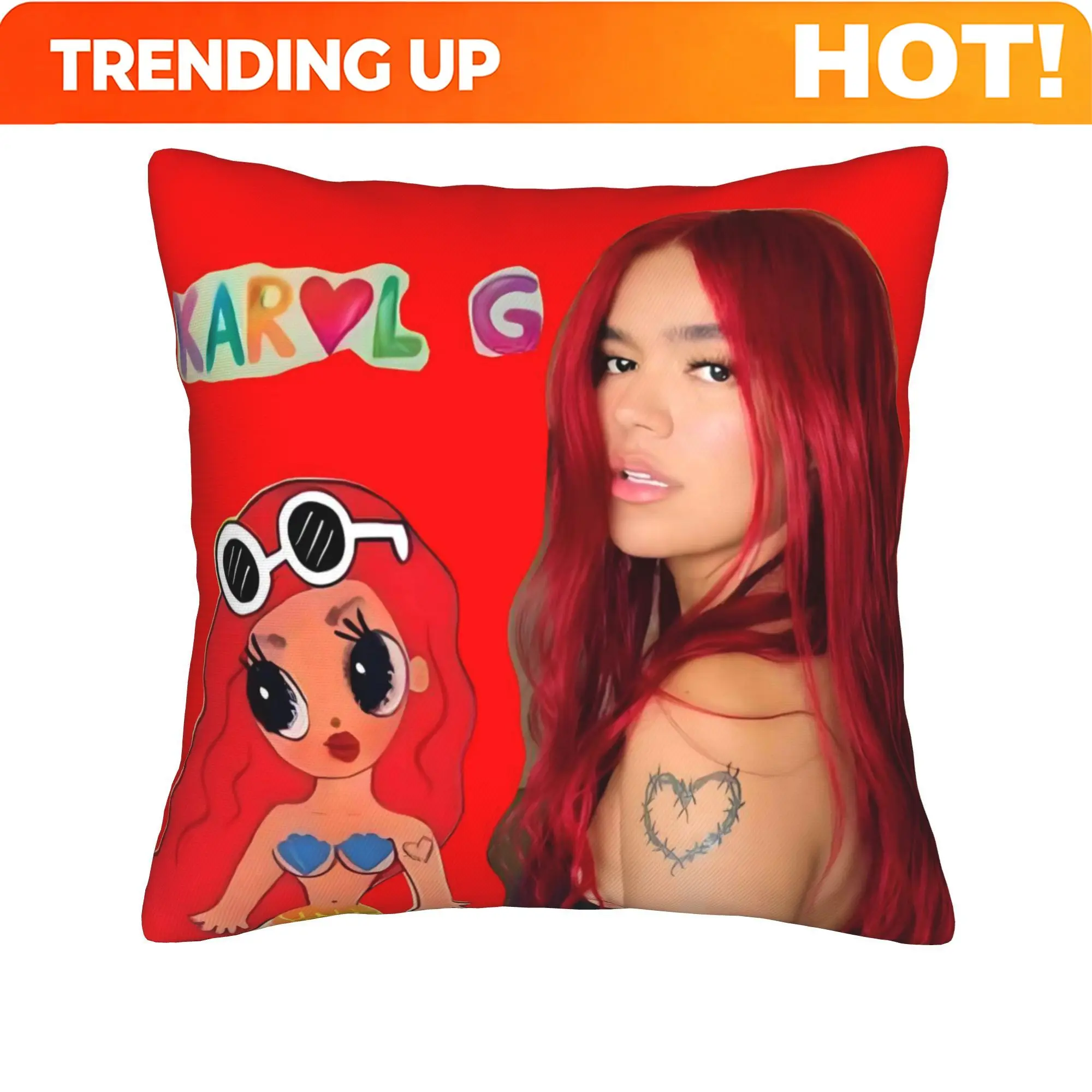 Customize Manana Sera Bonito Karol G Unique Single Sided Print Pillowcase to Highlight Your Sofa Bench Or Decorative Chair Setup