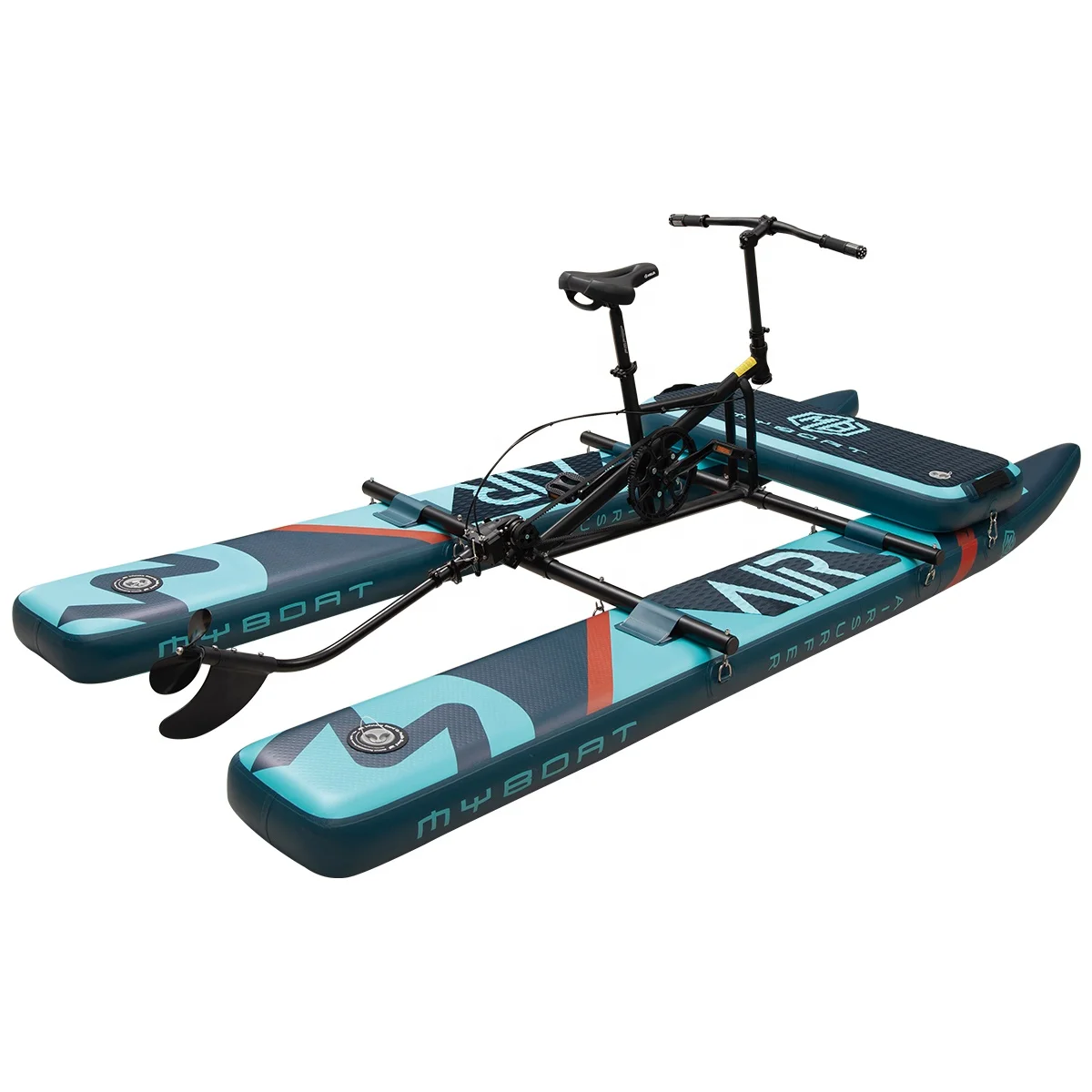 

High Quality Sea Water Bike Lake Pedal Bicycle cycle Pedal Boat inflatable floating water bike for sale