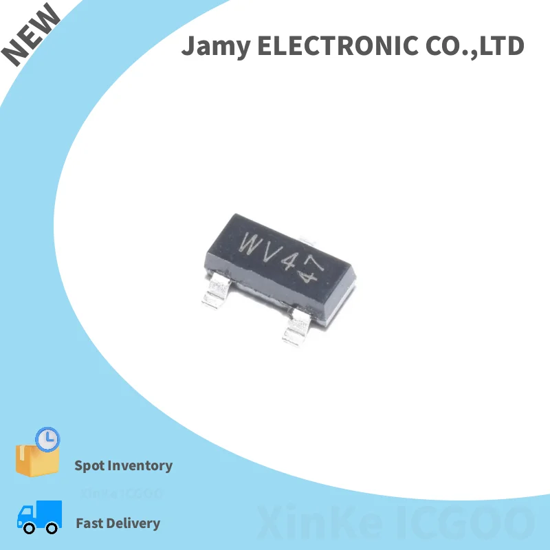الأصلي 100 قطعة BAT54S/WV4 BC817/6DW BC807/5DW BAV99/A7W SOT23-3 SMD الترانزستور