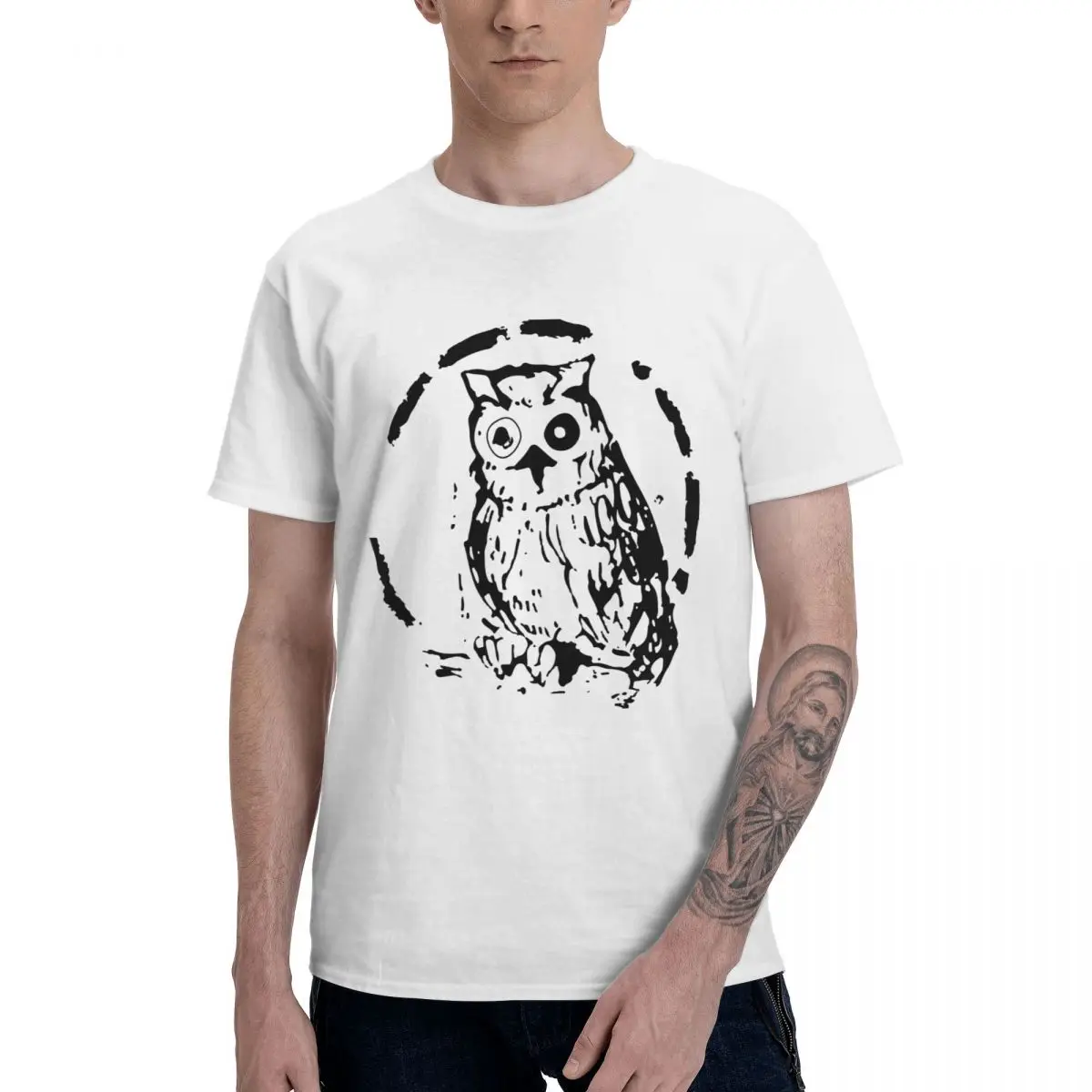 Fashion William Minerva T Shirt 100% Cotton Crewneck Men's T-Shirt Short Sleeve Oversized Casual Tee Tops EU Size