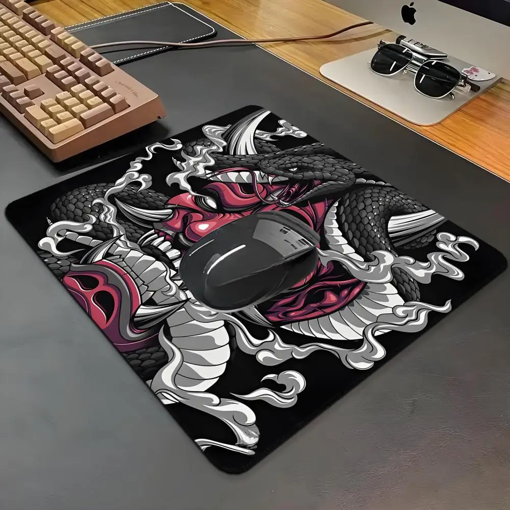 ghost warrior Gaming Mouse Pad XS Small Mousepad For PC Gamer Desktop Fantasy demon mask Decoration Office Mouse Mat Deskmat Rug