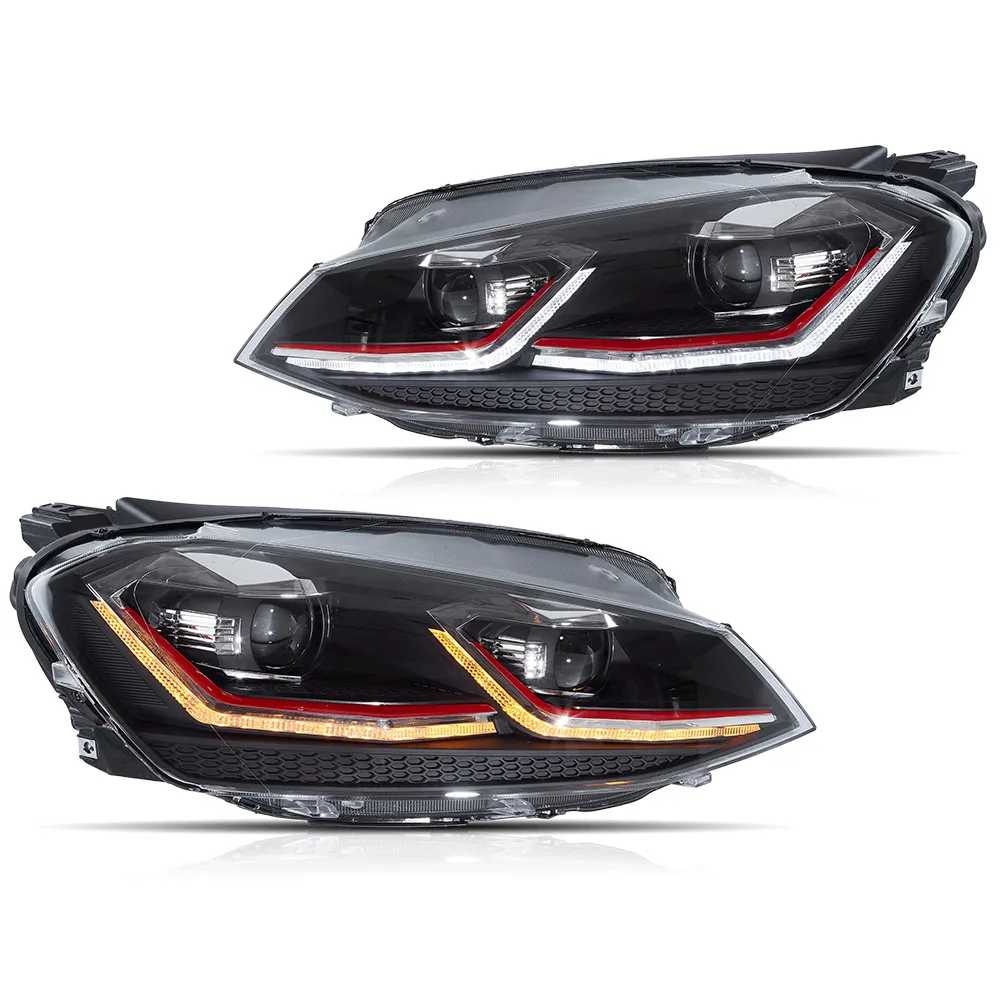 Vland 15-17 Golf Mk7 Volledige LED Koplampen met DRL Grootlicht/Dimlicht Voorkoplamp Assemblage Upgrade
