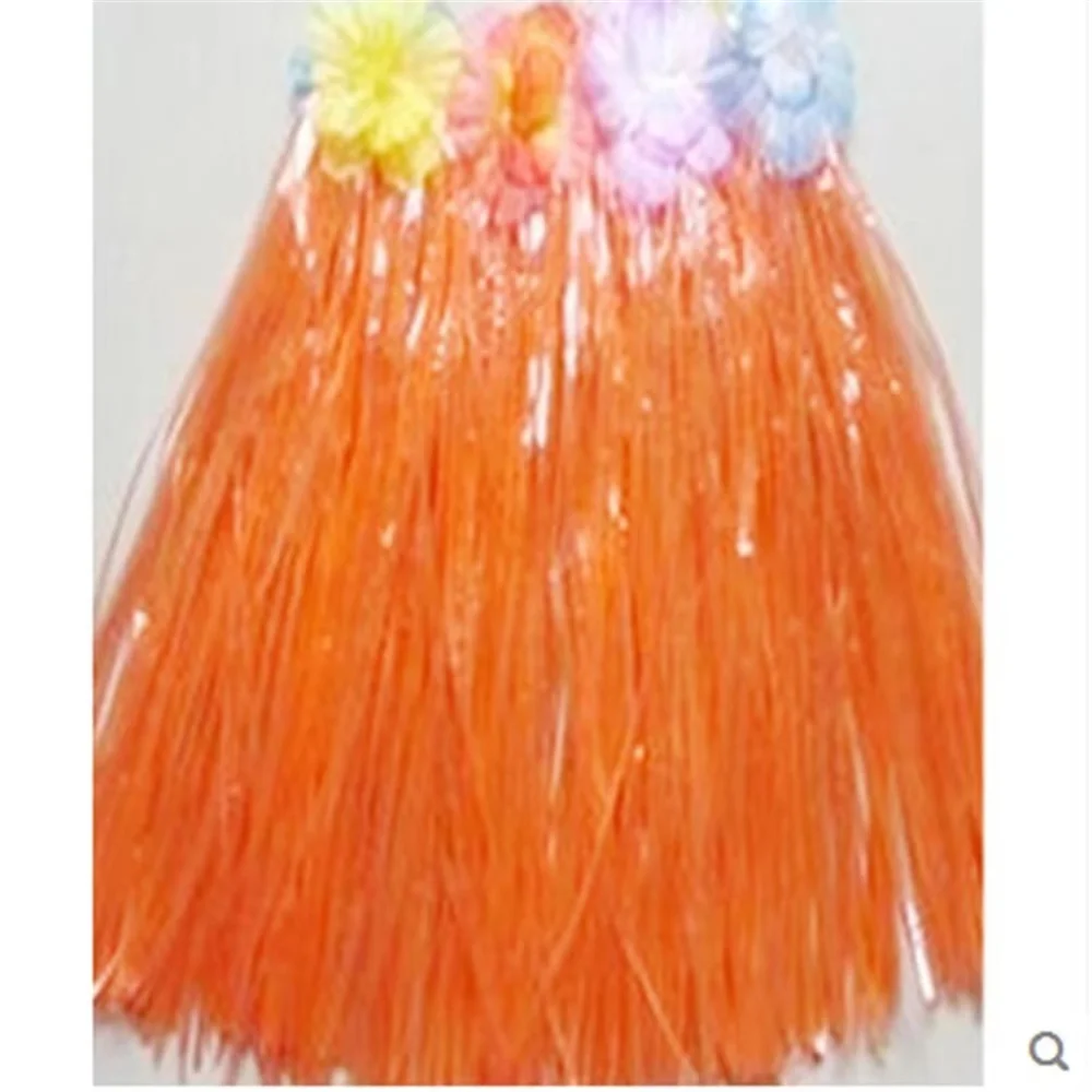 High quality 60CM Fun Hawaiian Party Decorations Supplies Adult Hula Show Grass Beach Dance Activity Skirt 8 kind colors