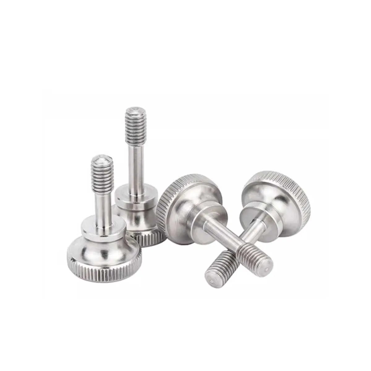 304 Stainless Steel High Head Loose Screw With Knurled Gb834 Hand Twisted Step Bolt M3M4M5M6M8