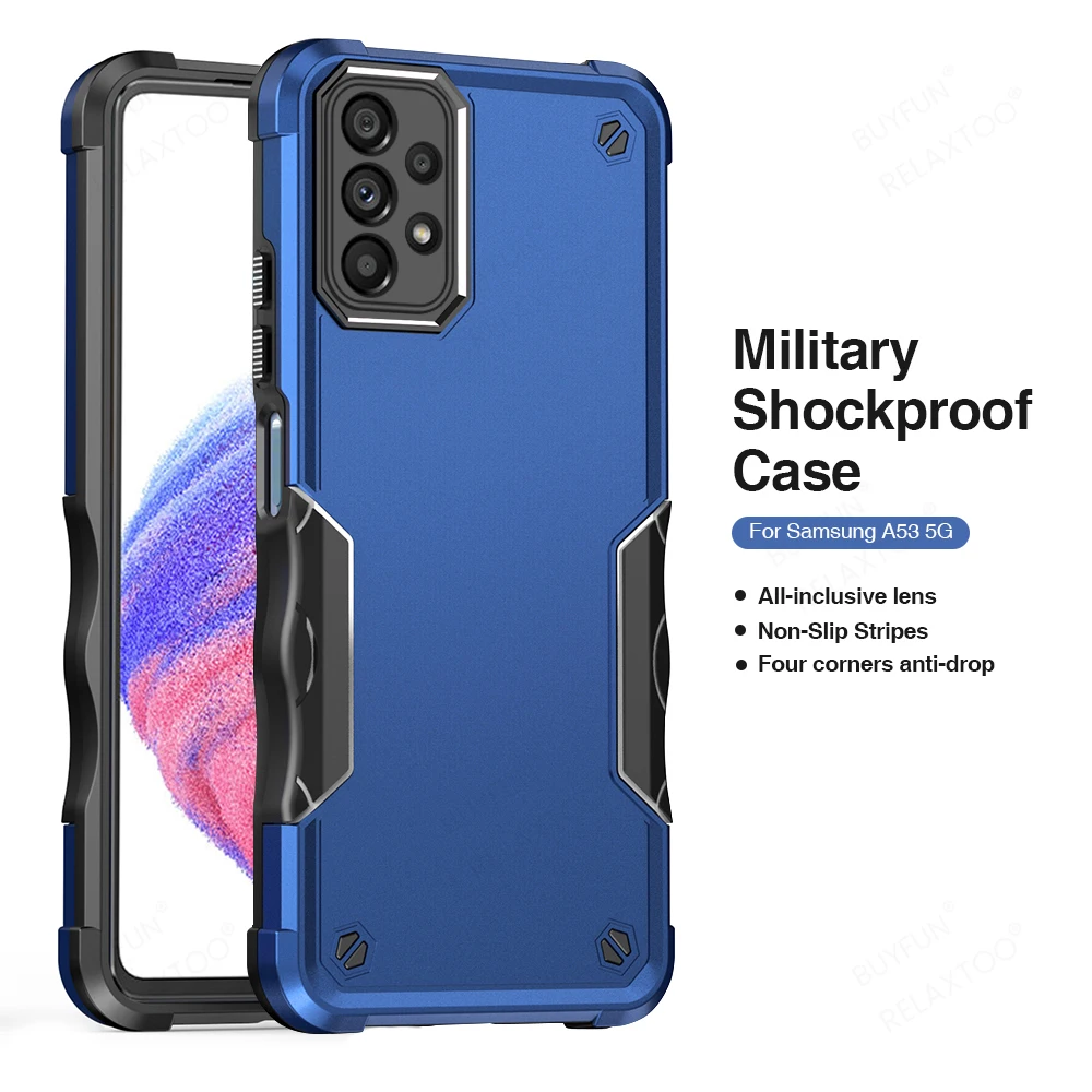 Hard PC Shockproof Armor Case For Samsung Galaxy A53 5G A33 A73 A23 A13 4G A52 A22 M22 A12 Camera Protection Phone Cover Fundas