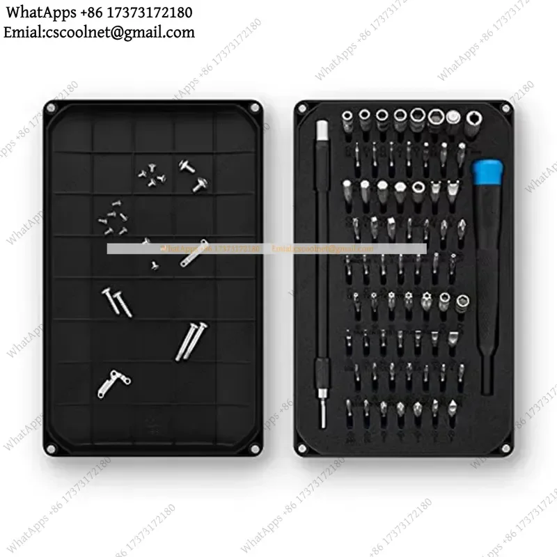 JS02 64-in-1 Screwdriver Set Portable Multifunctional Precision Magnetic Bit Set Steel Repair Tool Kit for Phone Laptop DIY