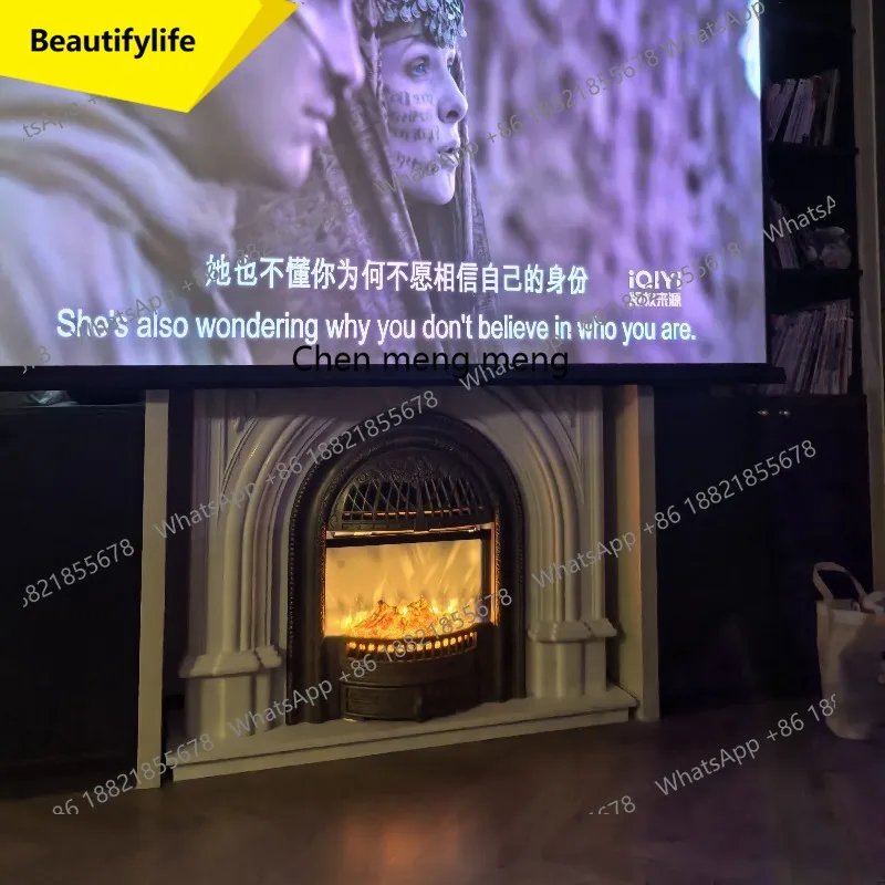 02M Marble fireplace European fireplace rework French style wind explosion fireplace French style