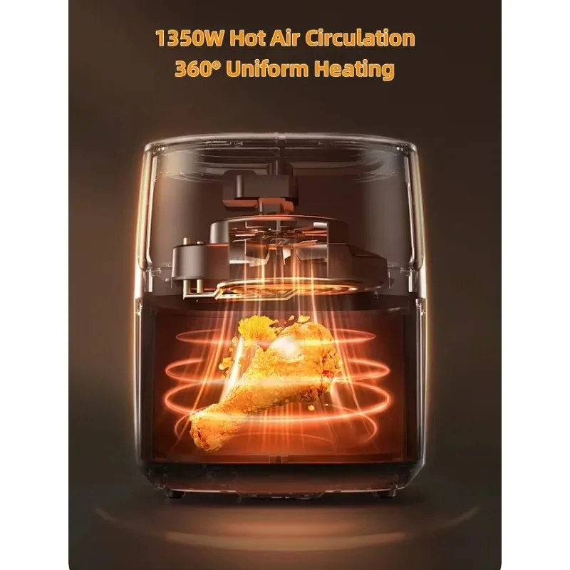 مقلاة هوائية رقمية جديدة لعام 2025 موديل 7 لتر، مقلاة هوائية احترافية خالية من الزيت، متعددة الوظائف اختيارية #4