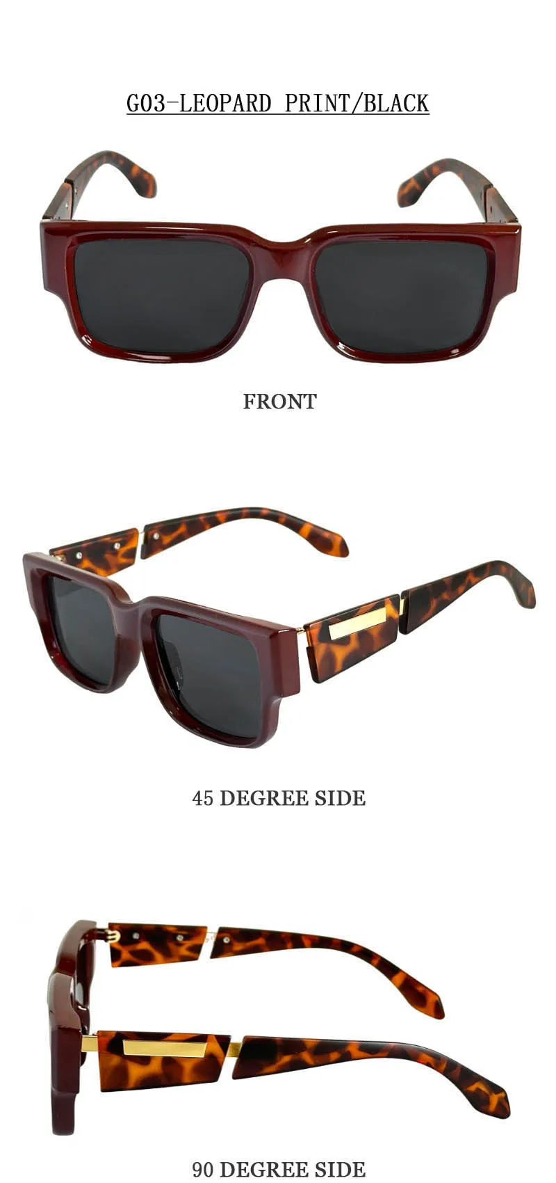 Quadratische Sonnenbrille für Herren, Vintage-Luxus-Sonnenbrille für Damen, 2025, Retro-Mode, Brille, Urlaub, Gafas De Sol Hombre, Lunette Soleil Femm – Detail 15