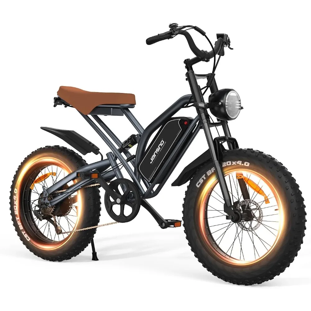 X50 Electric Bike with 750W Brushless Motor,Long-Lasting 14Ah Battery,20 Inch Fat Tires, Shi-Mano 7-Speed Gear System 26MPH