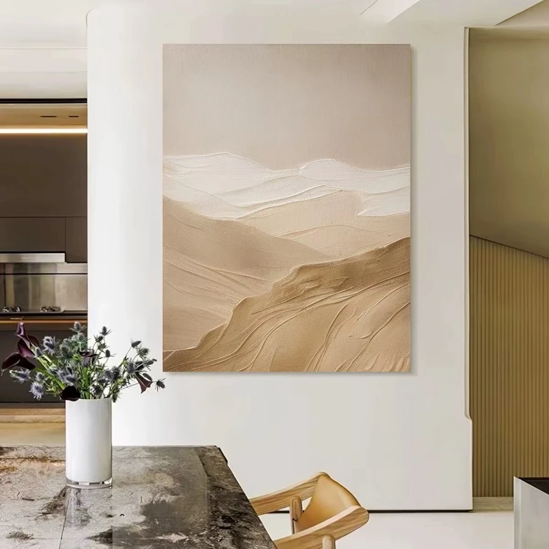 Modern Wall Art Picture For Home Decor Handmade Abstract Texture Mountains Oil Painting On Canvas Mural For Living Room Entrance