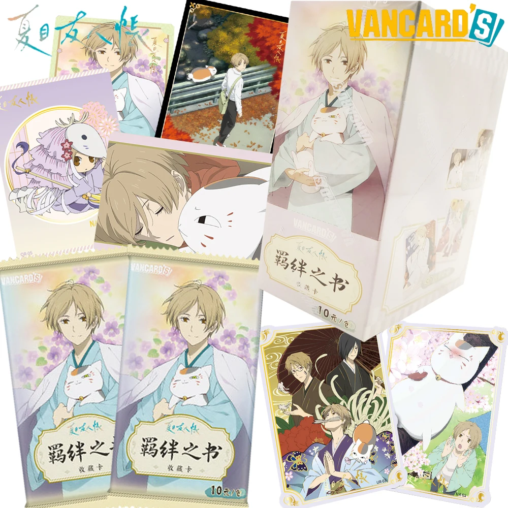 

New Genuine Natsume Yuujinchou Cute Q-version Collection Cards Fantasy Anime Exquisite Creative Trend Cards Xma Gifts for Child