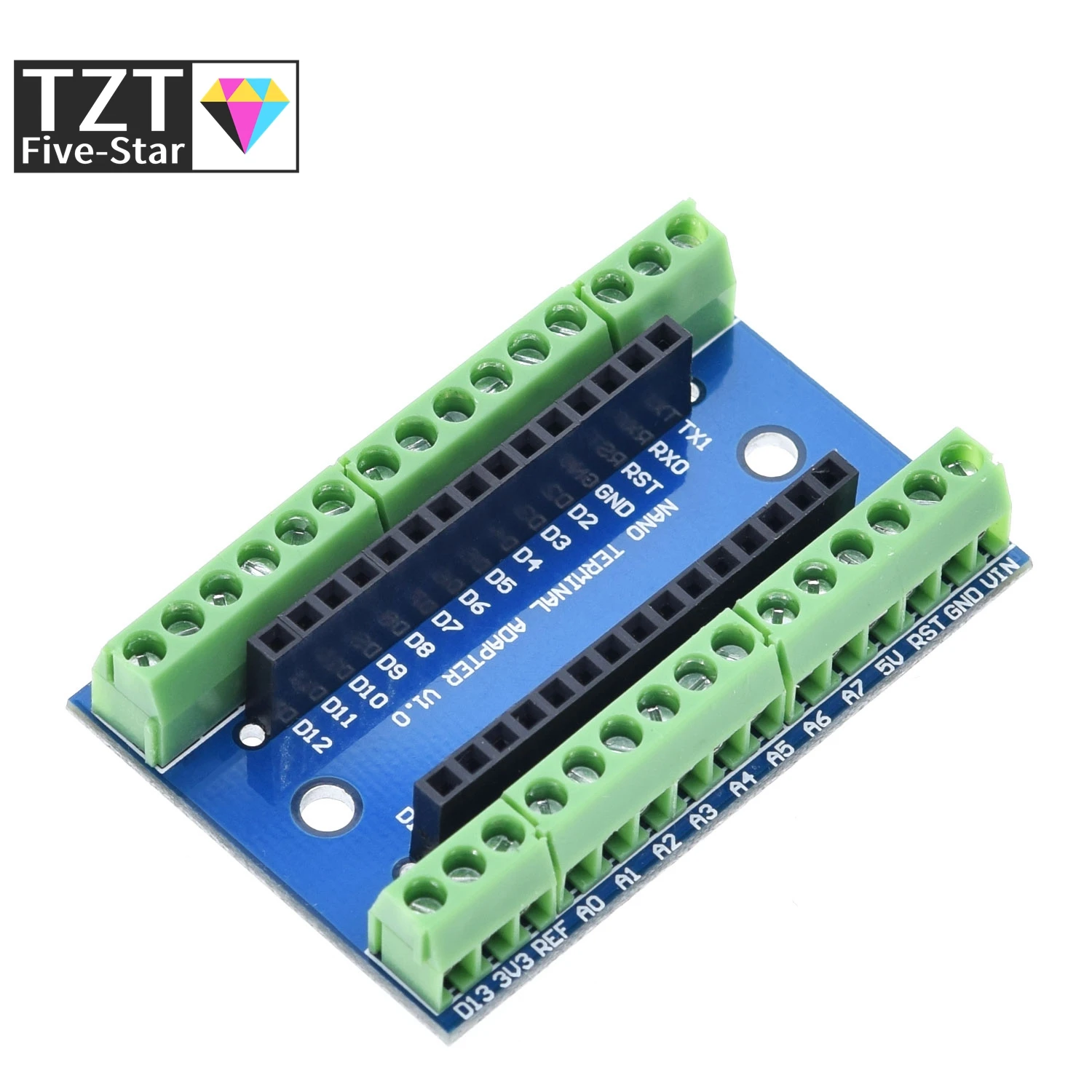 NANO V3.0 Controller Terminal Adapter Expansion Board NANO IO Shield Simple Extension Plate For Arduino AVR ATMEGA328P