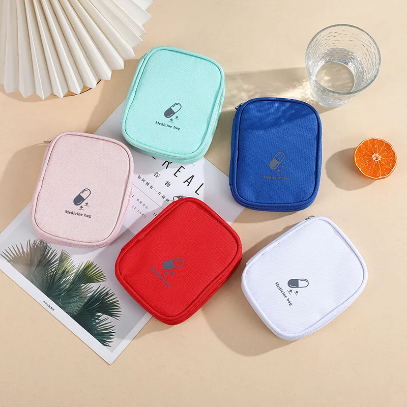 Mini Portable First Aid Bag Outdoor Travel Medicine Kit Waterproof Storage Pouch