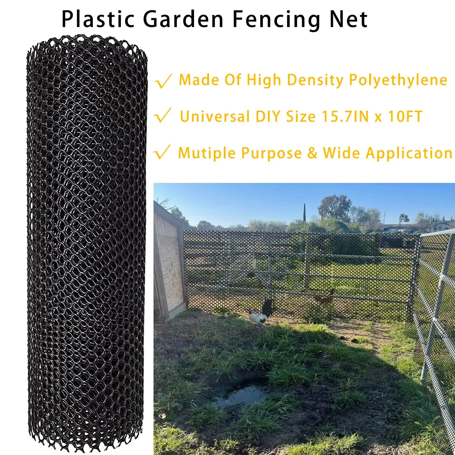 Poultry Breeding Garden Plastic Protective Net Home Balcony Plastic Protective Net Fall Protection Net Can Be Freely Cut