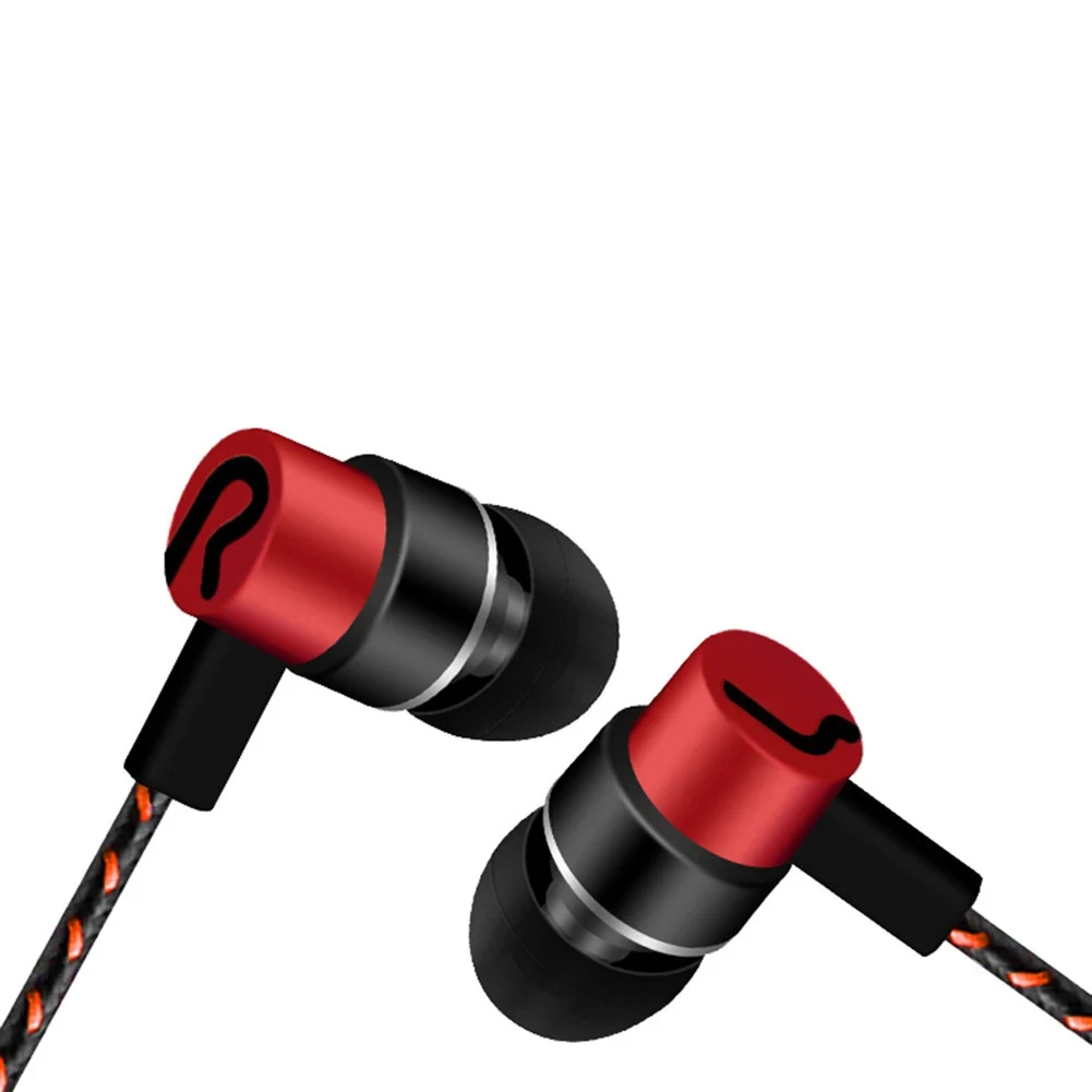 3,5 mm in-ear bedrade hoofdtelefoon 2 Basic Box Bass Stereo oordopjes Mobiele hoofdtelefoon Ruisonderdrukking Prachtige bas-stereo-oortelefoon