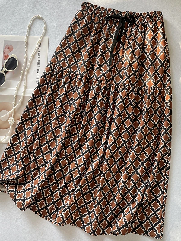 High Waist Corduroy Half Skirt Elastic Waist Academy Style Autumn Winter Loose Fit Korean Version Breathable Skin-Friendly