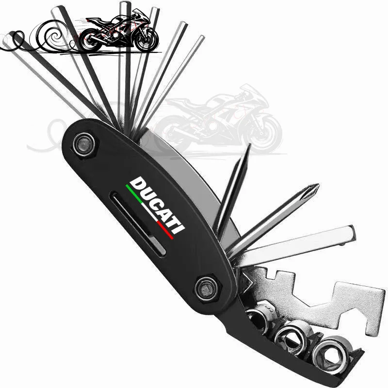 Conbination Tool Fit For Ducati Scrambler 800 Monster 821 Diavel Desertx Multistrada 950 1100 Accessories Repair Screwdriver Set view 4