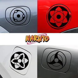 1 pz Naruto Writing Wheel Eye Car Stickers coperchio del serbatoio del Gas decorazione adesivi impermeabili graffi del corpo copertura adesivi per auto