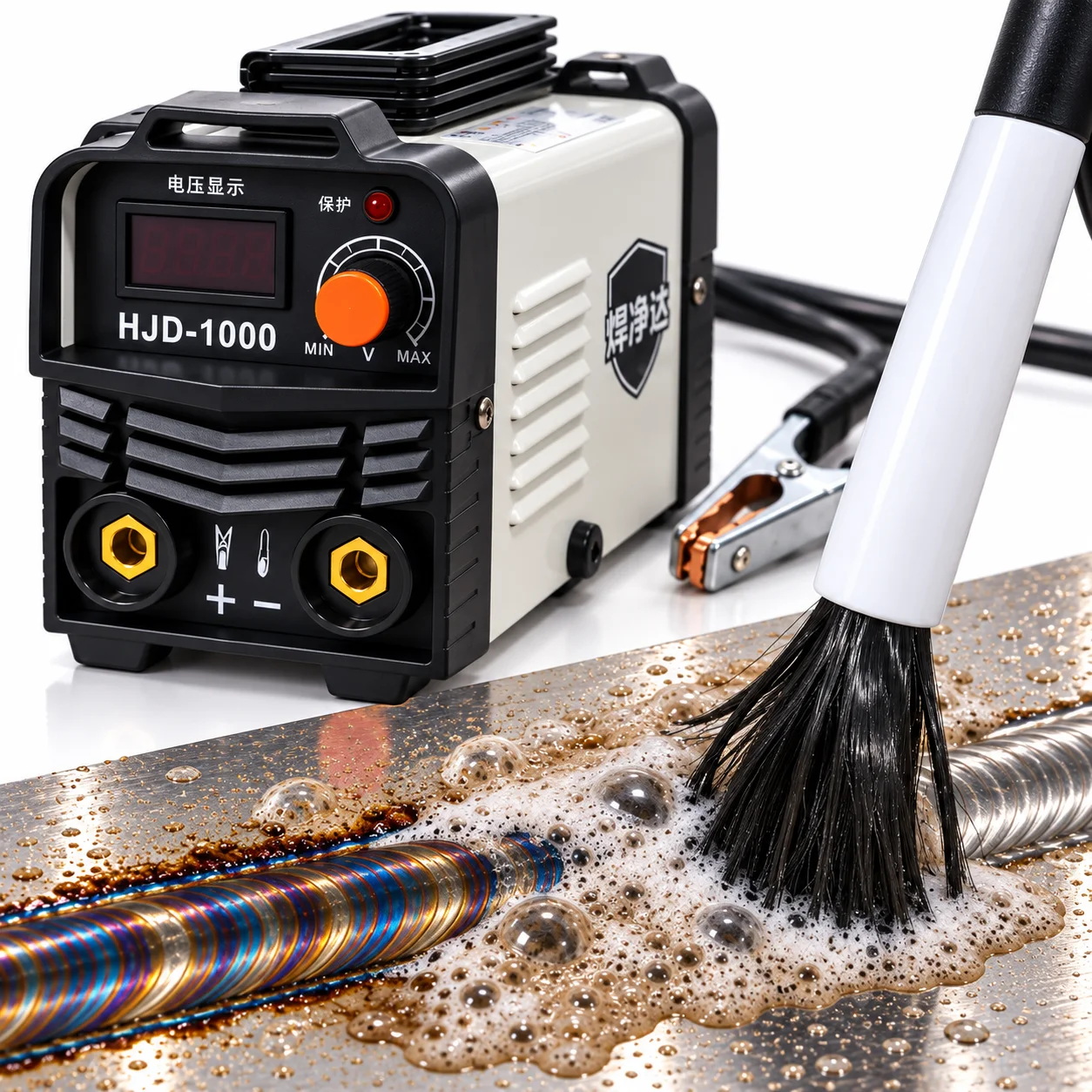Electrochemical Weld Cleaning Machine TIG MIG Stainless Steel Weld Cleaner Weld Bead Cleaner Heat Tint Oxidation Removal Cleanin