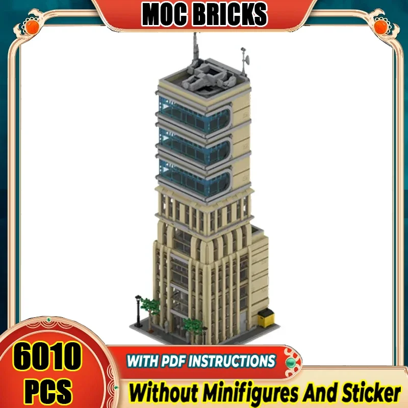 

Hero Movie Model Moc Building Bricks Modern No. 4 Skyscraper Technology Modular Blocks Gifts Christmas Toys DIY Sets Assembly