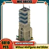 영웅 영화 모델 Moc 빌딩 벽돌 현대 No. 4 고층 빌딩 기술 모듈형 블록 선물 크리스마스 장난감 DIY 세트 조립 1