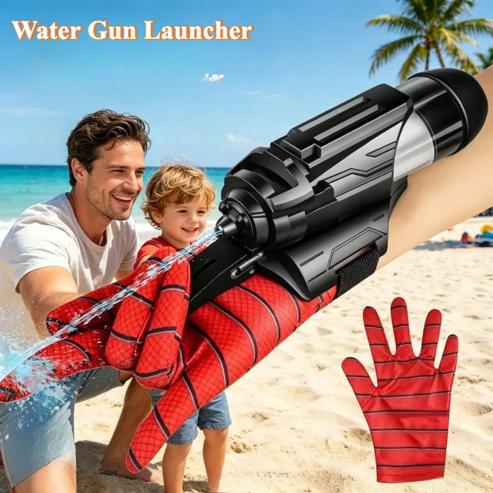 

Popular Spider Wrist Press Electric Launcher Burst Water Gun Children's Wearable Arm Toy Party Props Perfect Christmas Gifts