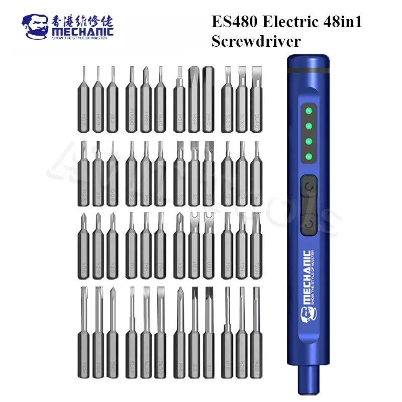 Mechanic ES480 Electric 48in1 Screwdriver Set Multifunctional High Hardness Mobile Phone Disassembly Repair Tool