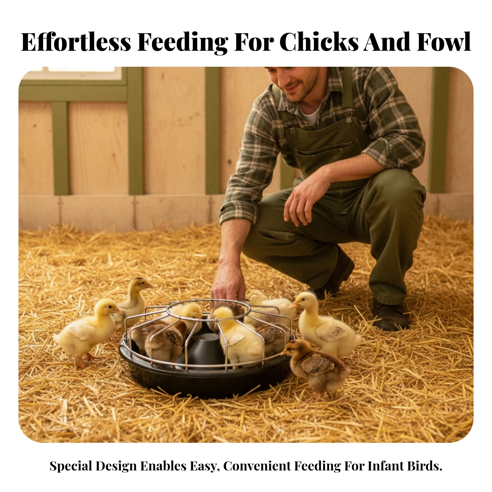

Farm Supply Metal Wire Poultry Feeder Raised Cone Round Poultry Feeder Bowl 29 Cm Diameter Segmented Feed Tray 14 Openings