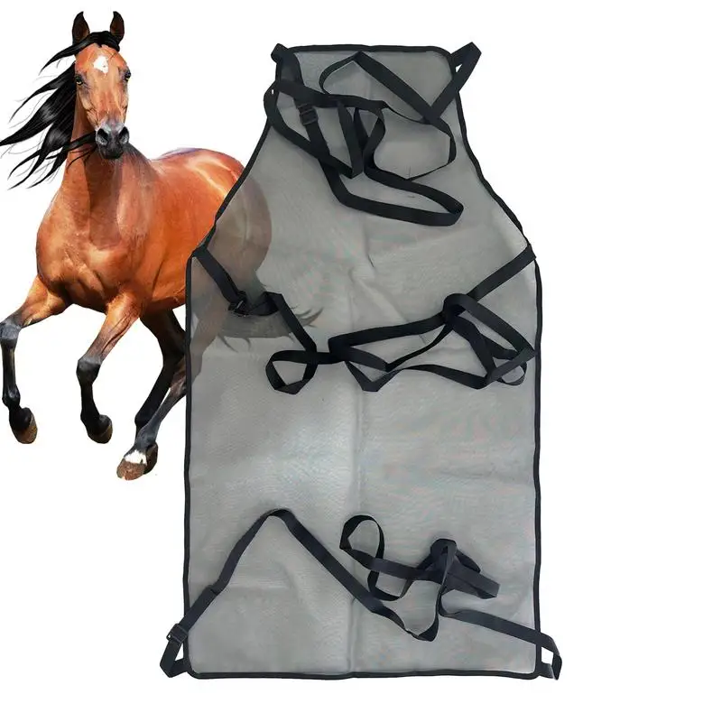 

Horse Fly Sheets Adjustable Breathable Mesh Equine Fly Sheet Pet Supplies For Outdoor Garden Backyard Farm Patio Family Friends