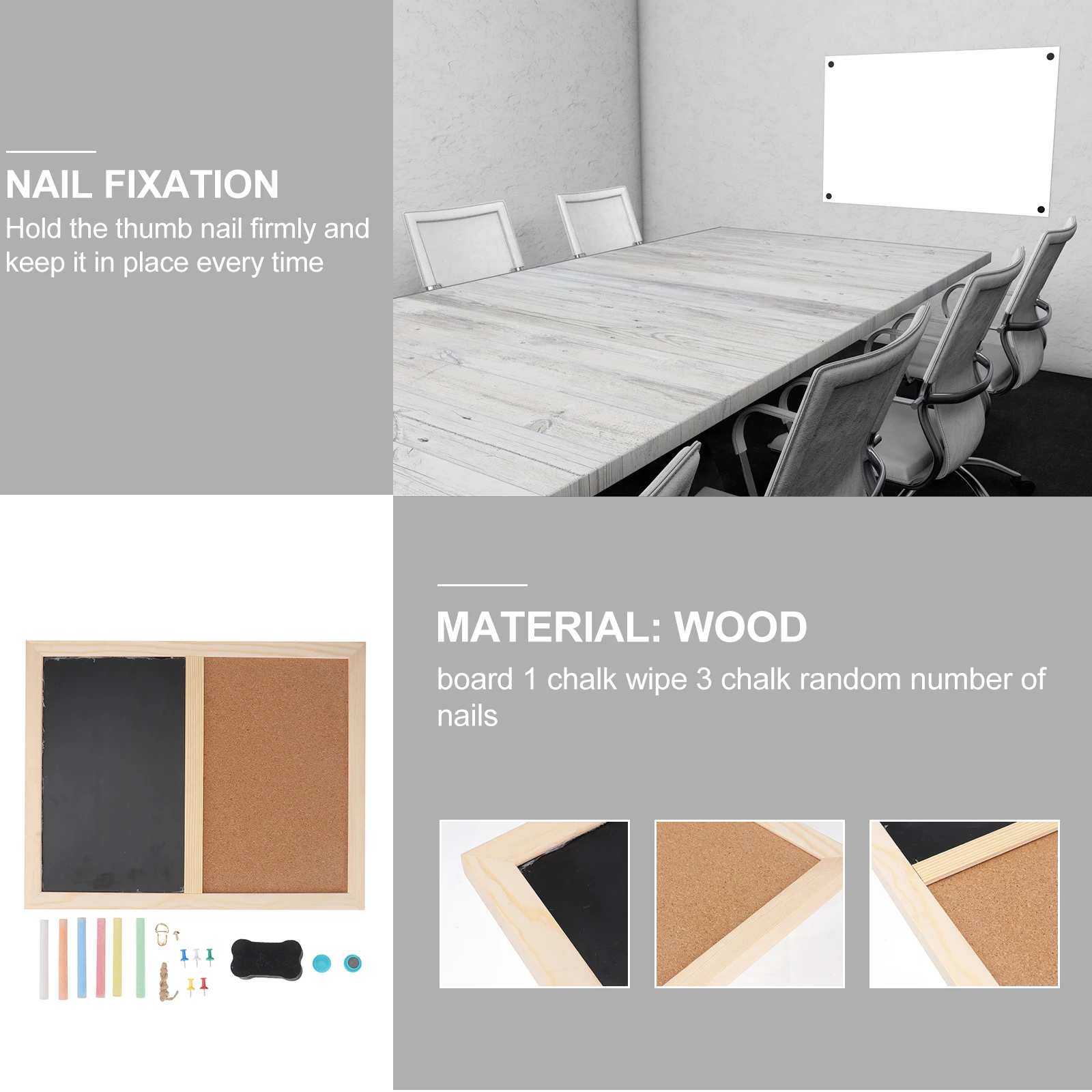 Corkboards Decorative Bulletin for Office Single Sided 36 X 48 Message