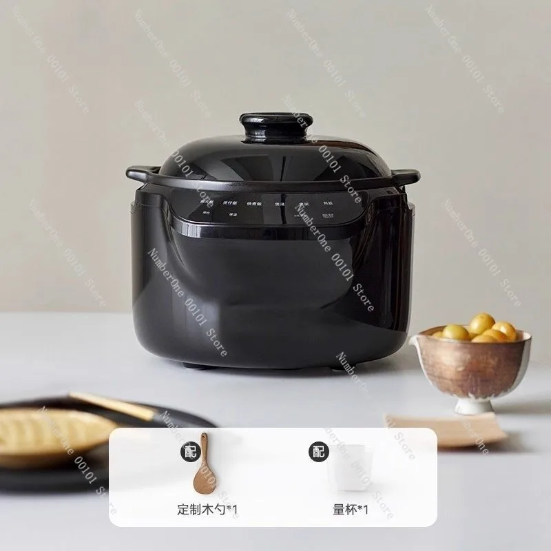 Full Ceramic Non Coated Micro Pressure Rice Cooker 3L Home Mini 2-5 Person Smart Multifunction Low Sugar
