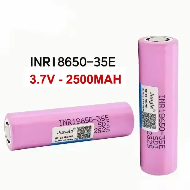 Free Shipping New Original 18650 3.7V 2500Mah 20A Discharge INR18650 35E 1-50PCS Lithium-ion Rechargeable Battery