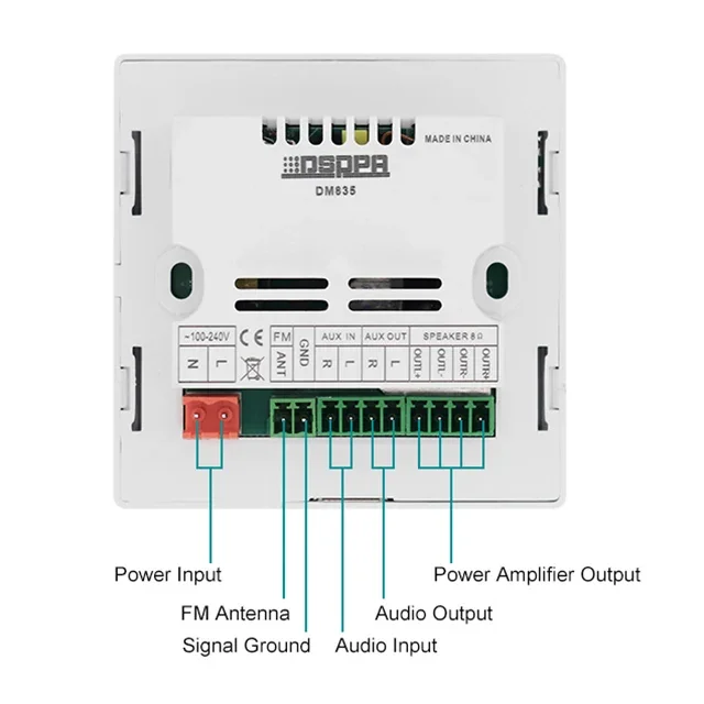 intelligent sound system Supplier WiFi Wall Amplifier Audio for Multi Zone