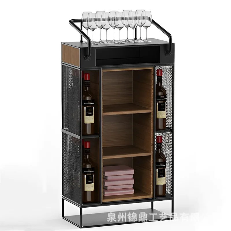 Win rack ornament Wine rack Solid wood household small modern simple wine cabinet Display rack Red wine grid