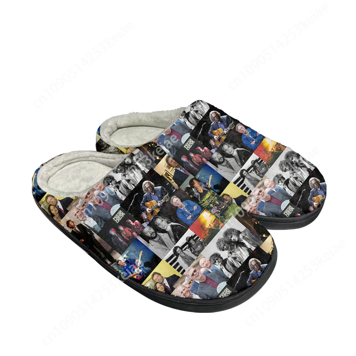 Eric Clapton rock musician guitar Home Cotton Custom Slippers Mens Womens Sandals Plush Bedroom Keep Warm Shoe Thermal Slipper