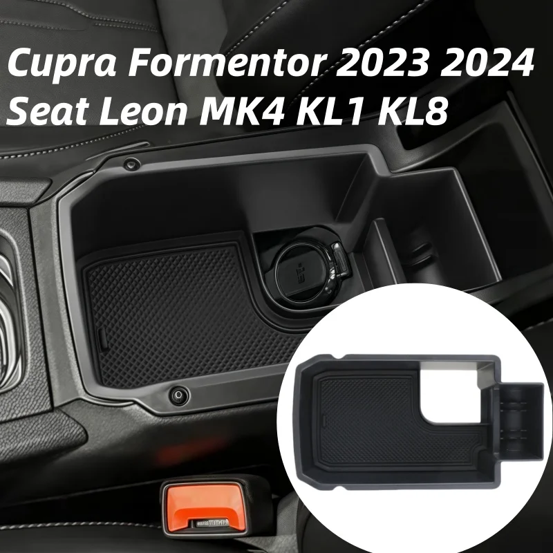 

Car Center Console Armrest Storage Box Organizer Tray Box Storage For Cupra Formentor 2023 2024 for Seat Leon MK4 KL1 KL8
