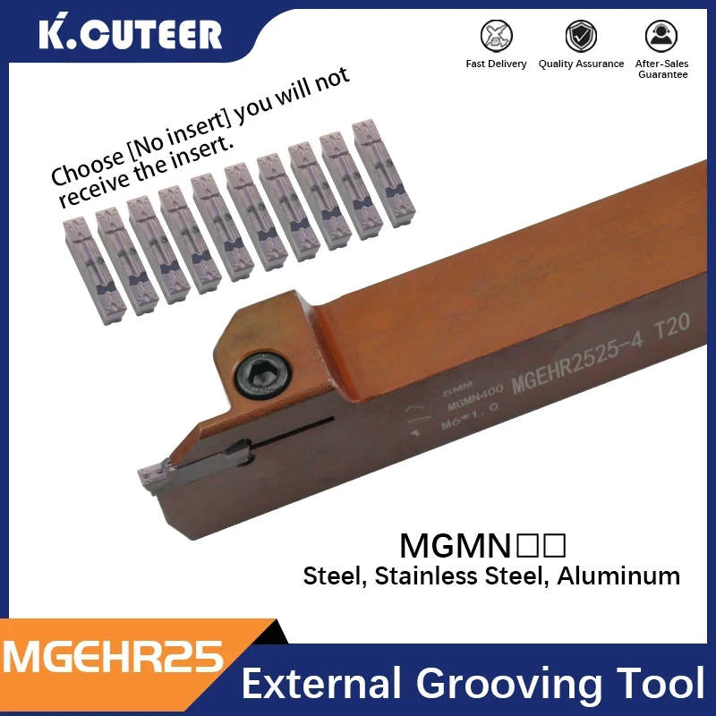 MGEHR2525 MGEHR2525-2T15/3T30/4T35/5T40 Holder Grooving Spring Steel Material MGMN200-500 CNC Lathe Insert for Turning Tool