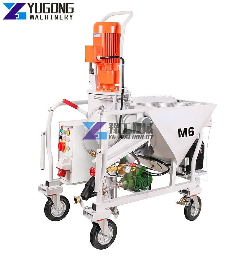 Yugong M6 Plaster Mortar Spray Machine / Plaster Spraying Machine Cement Mortar Spraying Machine Plaster Putty Spraying Machine