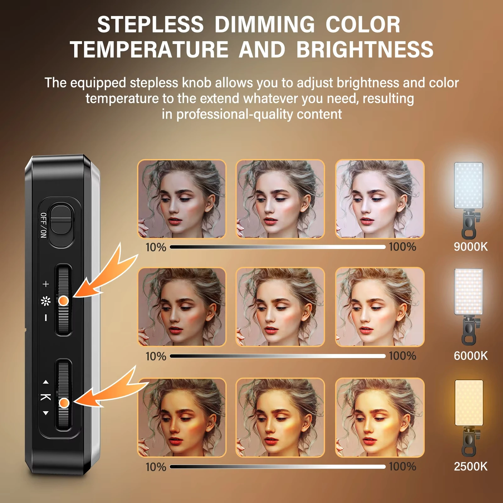 Lampu Selfie LED 3000mAh 120 L - Photography Lighting Uk ulasan dan harga