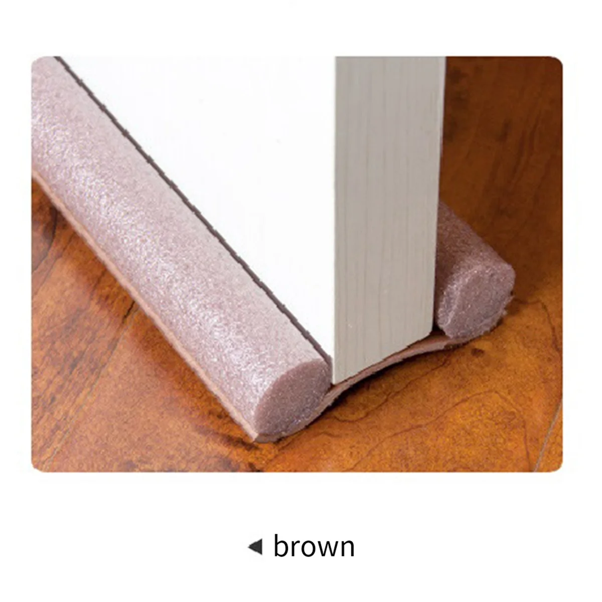 Sealing Strip Windshield Door Bottom Protection Strip Sponge Sound Insulation Flexible Windproof Noise Reduction Brown